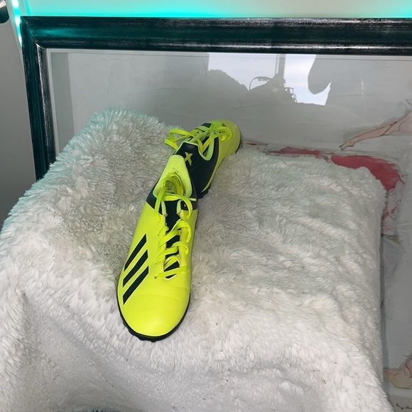 Neon Yellow and Black Soccer Cleats Adidas - Picture 6 of 6